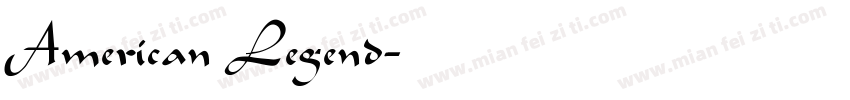 American Legend字体转换